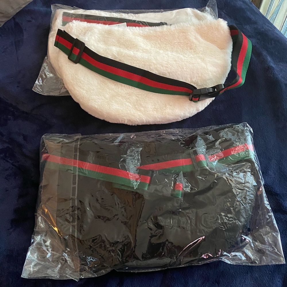 Fanny pack cross body faux fur